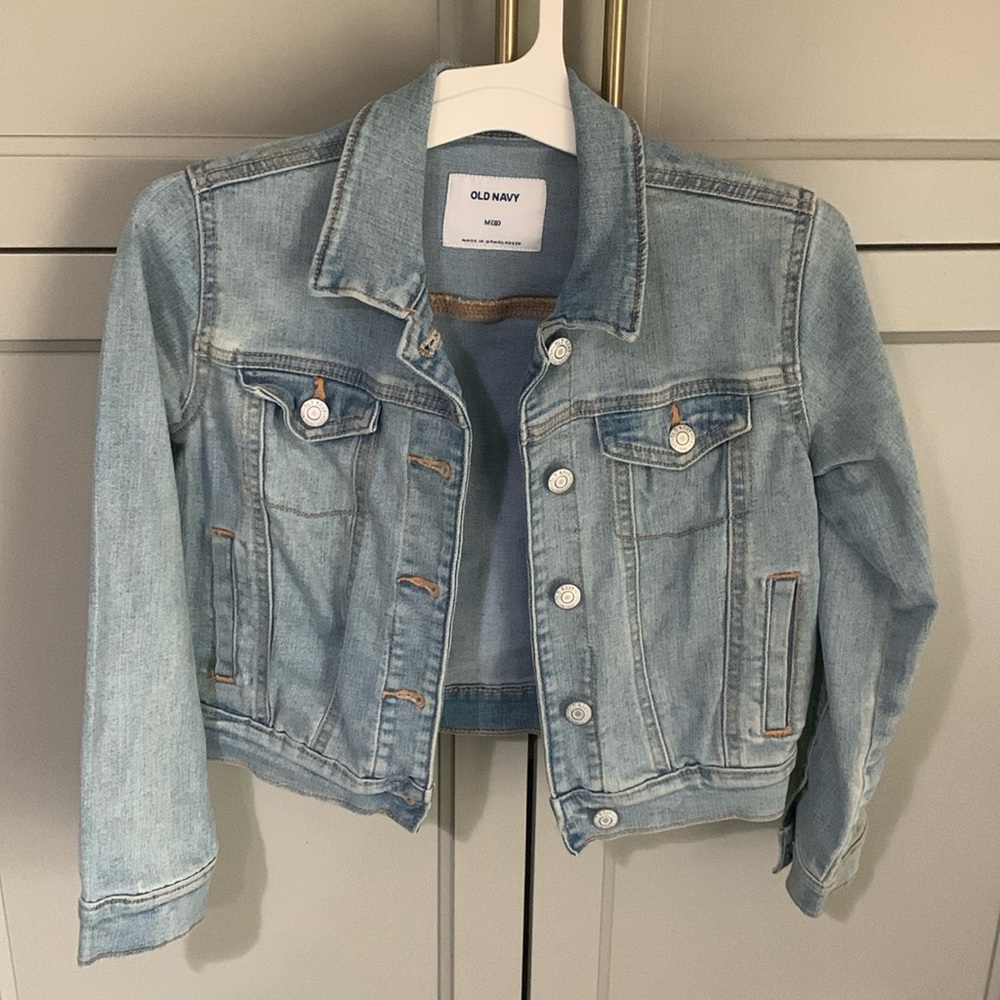 Old Navy denim jacket girls size 8 (medium)